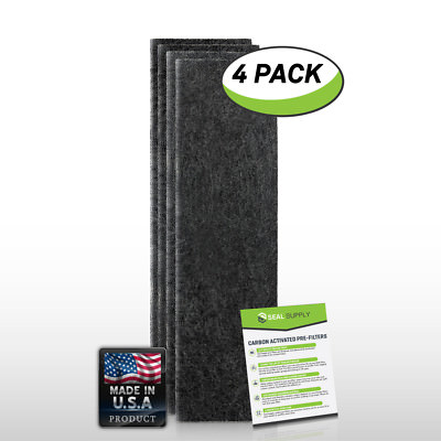 4|8 Pack Premium Carbon Prefilter Filter Precut for Honeywell HRF-B1 Size B