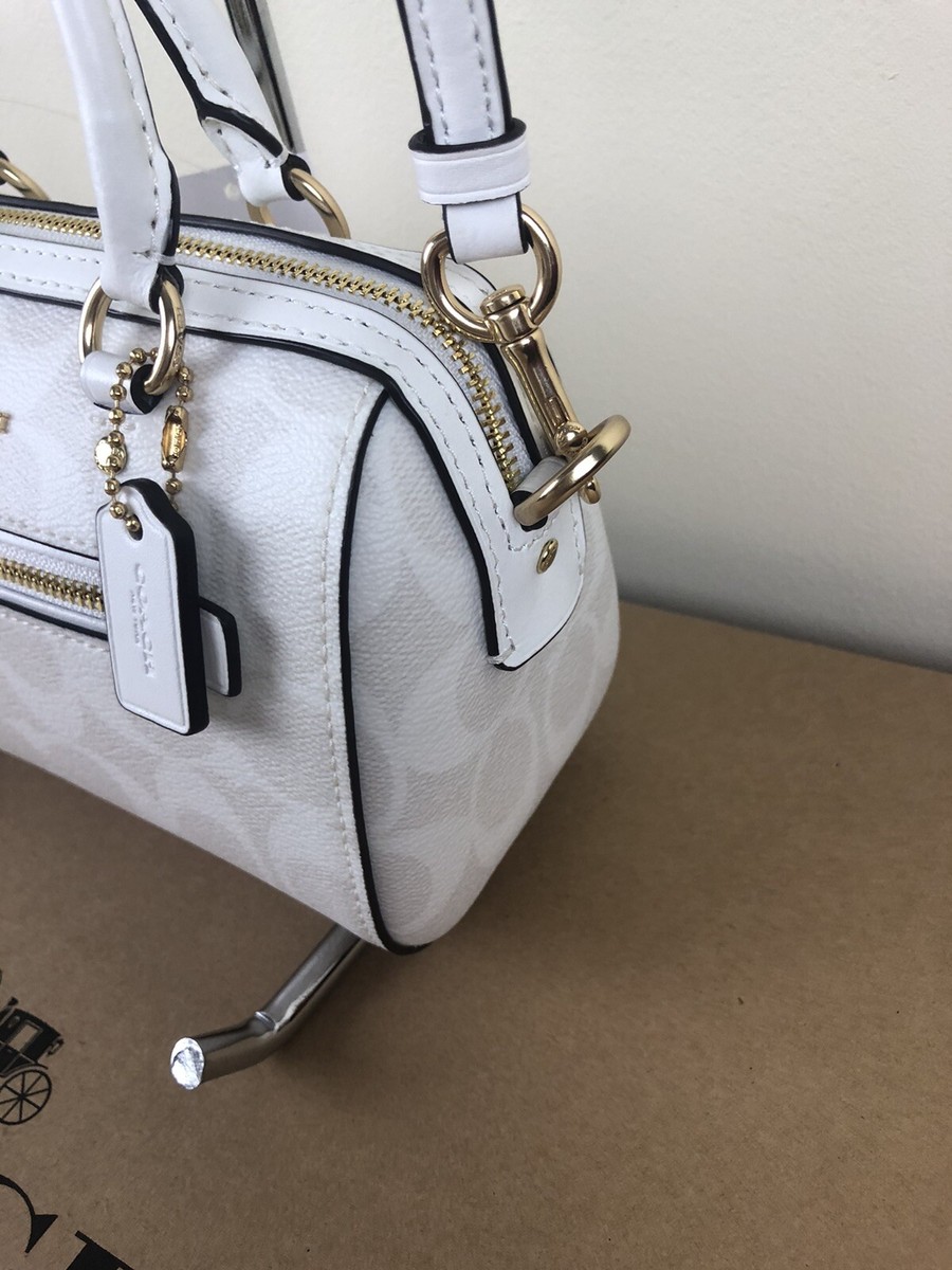 NWT Coach C9947 Mini Rowan Crossbody in Signature Canvas
