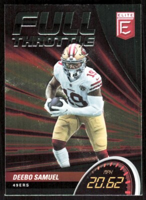 2022 3804A Donruss Elite Full Throttle Deebo Samuel San Francisco 49ers #FT14