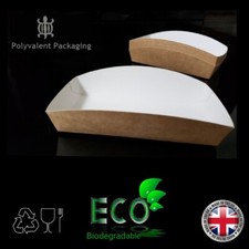 Kraft cardboard meal tray box for Chips, sandwich wedge, burger, fast food cakes