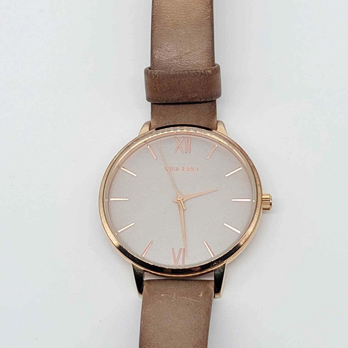 Vincero Eros Womens Watch Rose Gold 38mm Face Running Pre Owned