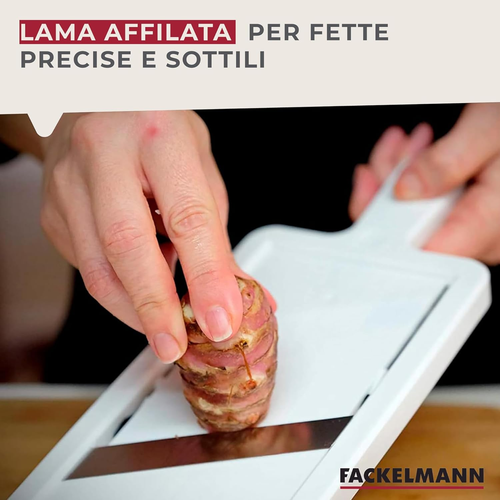 Mandolina Affetta Verdure Una Lama Regolabile in Acciaio Inox, Dotato Di Paradit - Foto 3 di 12