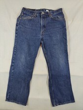 Levi's 517 Jeans Men's 34x32 Boot Cut Dark Wash Denim Cowboy Blue 100 Cotton