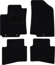 Fußmatten Automatten Velours Schwarz für Hyundai i20 II 2014- 4-tlg