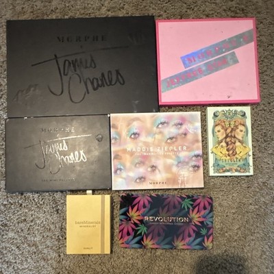 Assorted Eyeshadow Palette Lot: Morphe x James Charles, Jeffree Star