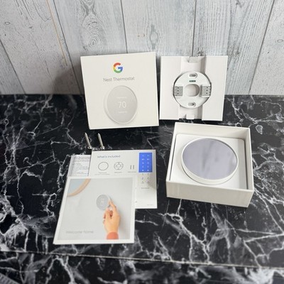 Google Nest Smart Thermostat Snow Model G4CVZ White Wifi App Programmable
