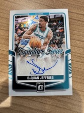 2024-25 Panini Donruss Optic - Signature Series DaQuan Jeffries, Hornets