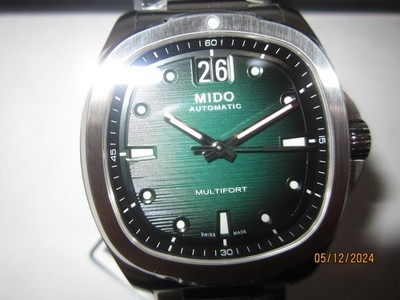 MIDO MULTIFORT MEN'S WATCH AUTOMATIC ALL S/S BLUE M0495261109100 NEW