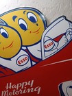 50's Porcelain ESSO Vintage Porcelain Sign Happy Motoring 14 1/2" x 24" RRGS1 — photo 3