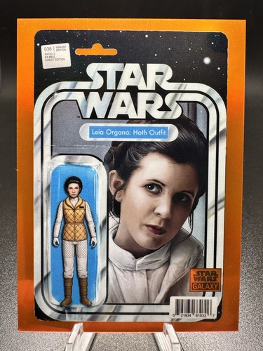 Leia Organa [Orange] #VC-14 Star Wars 2025 Topps Galaxy Chrome ComicFractor card