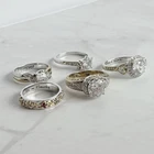 Sterling Silver Ring Lot 5pc 925 Mixed Styles Reseller Vintage Estate #106