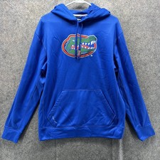 Florida Gators Hoodie Sweatshirt Mens Medium Blue NCAA Football Nike Therma Fit