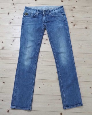 G-Star Midge Straight WMN Damen Jeans Gr. W32/L30 blau used Denim Vintage