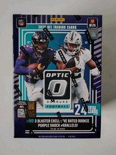 2025 Donruss Optic NFL Blaster Box Factory Sealed Purple Shock Prizm