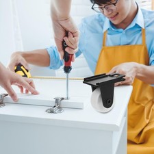  Lot de 8 roulettes pivotantes de 1,5 pouce pour meubles, roulettes fixes de