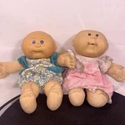 Lot of 2 Vintage 1980’s Cabbage Patch Kids Bald Babies 10 In Used W CBK Clothes