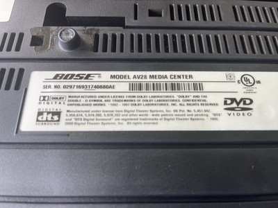 Bose AV 28 Media Center Only !!! DVD CD Player LS 18/ 38/ 48/ PS18 
