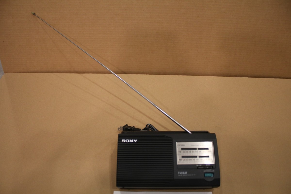 Vintage Sony ICF-24 FM/AM 2Band Portable Radio - Works Great! Very