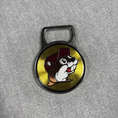 Bucees Logo Magnet, Bottle Opener - Metal - Metallic Yellow