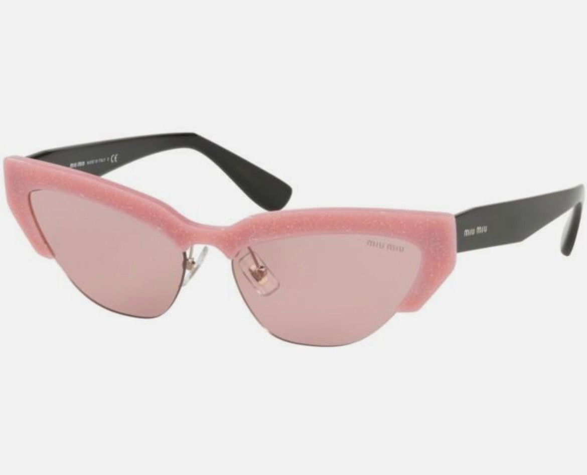 MIU MIU SUNGLASSES CAT-EYE Model. SMU 04U Color. 119-9G1 PINK
