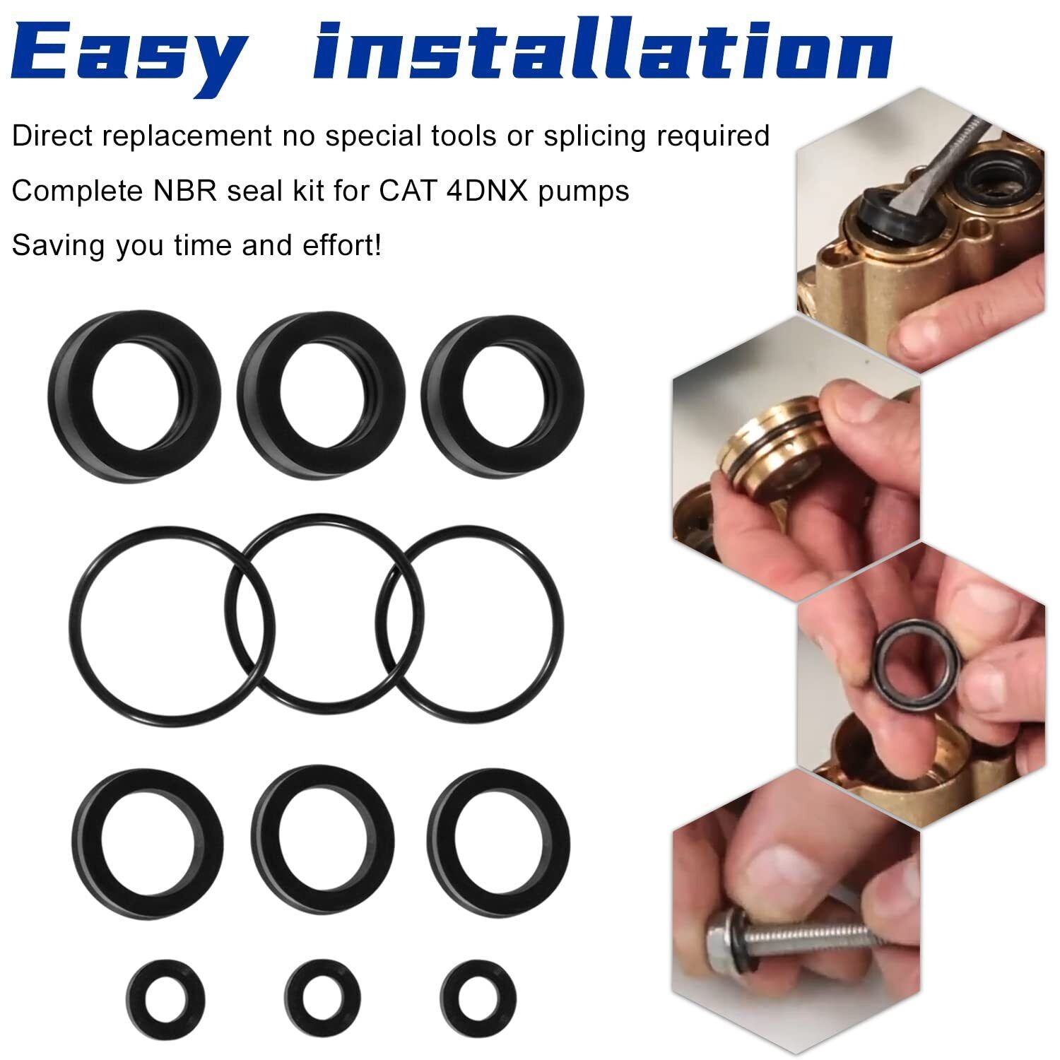 76975 Spring 76975 Cat Pump Seal Kit for for 4DNX Pumps Model Replace 4DNX25GSI ...