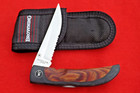 VINTAGE  BROWNING JAPAN 836  LOCKBACK KNIFE  NEW IN THE SHEATH CASE NEW UNUSED — photo 3