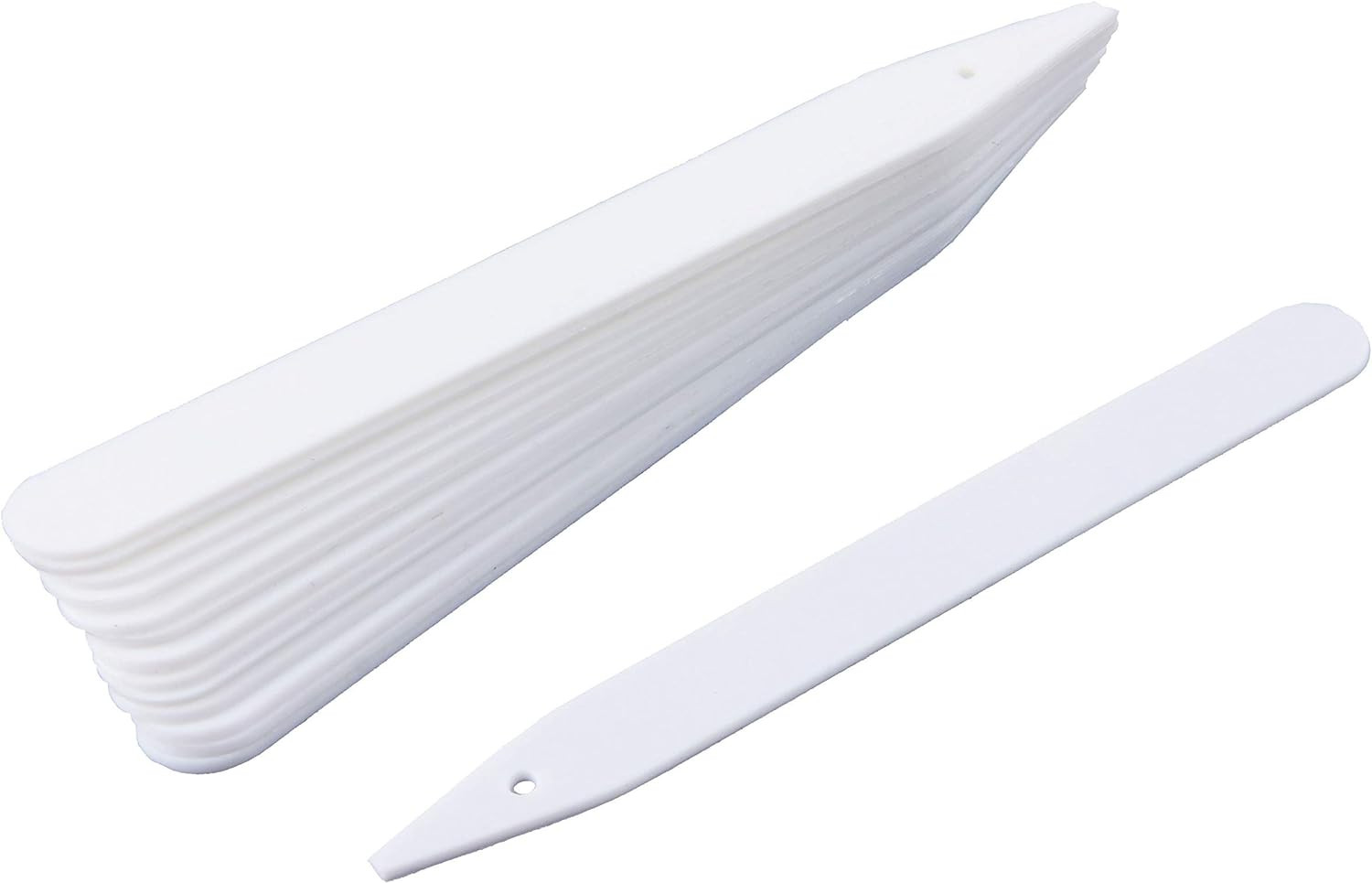 6 Inch Plant Markers, White - 100Pcs