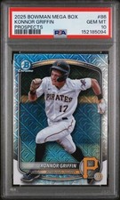 2025 Bowman Chrome Prospects Mega Box Konnor Griffin PSA 10 GEM MINT
