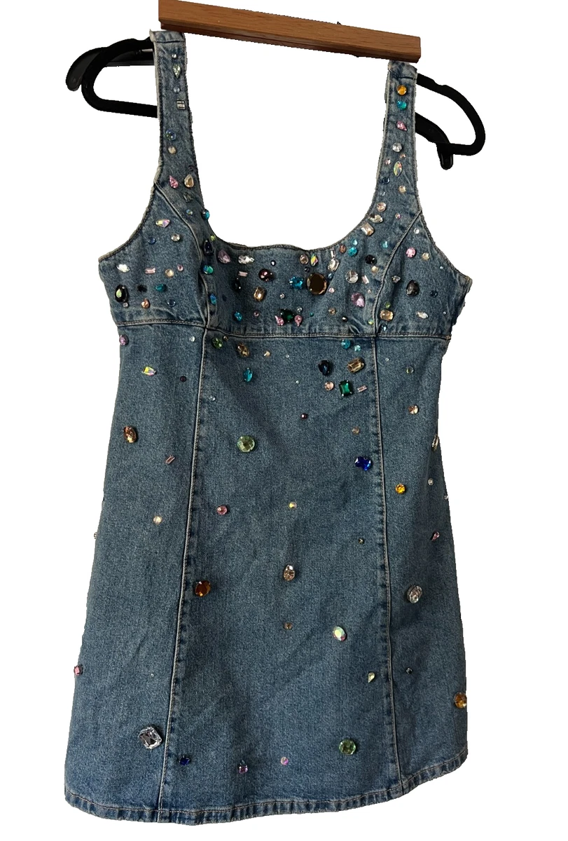 zara denim dress sleeveless ZARA Sleeveless DENIM Midi Dress Long Button Down Size XS S BLUE NWT