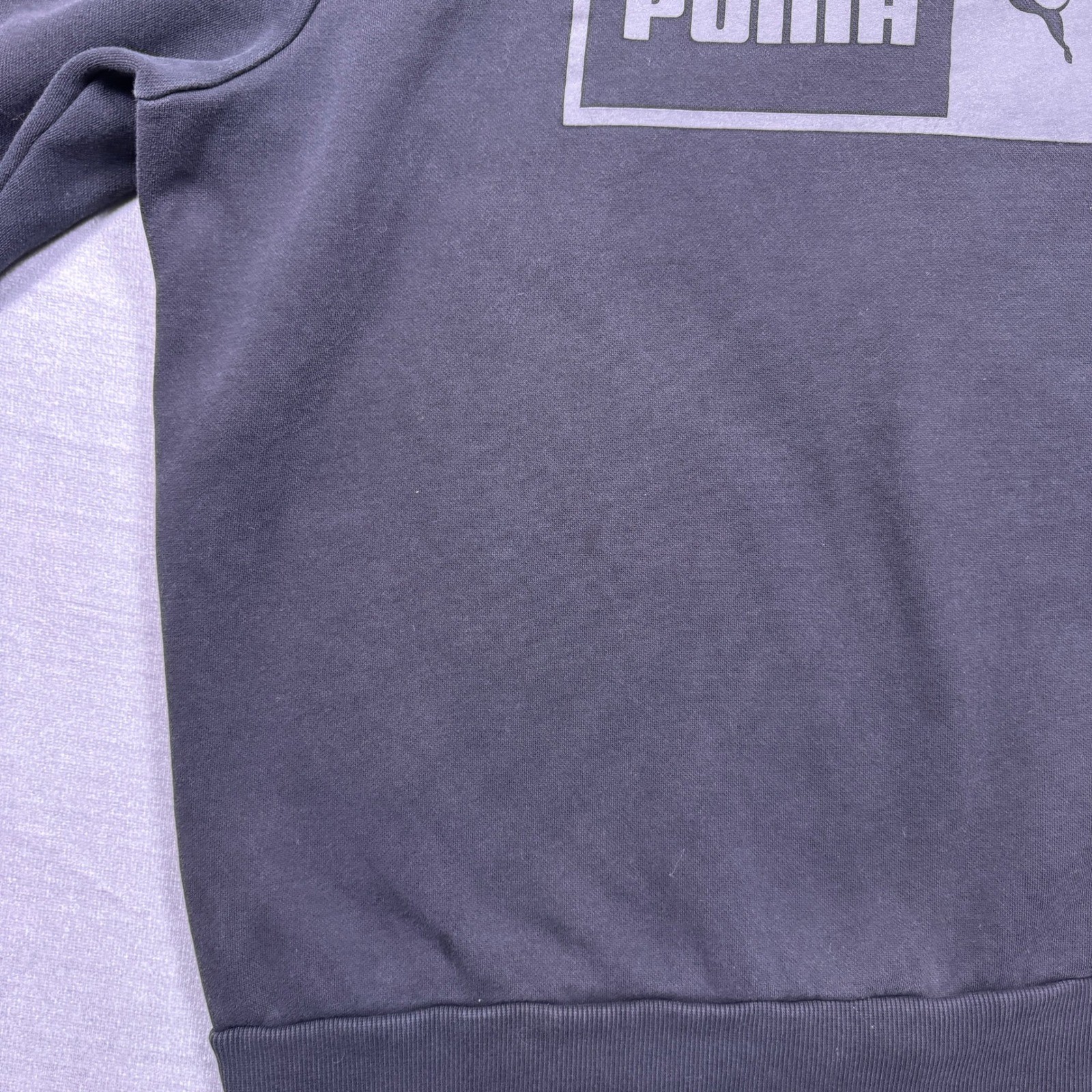 Puma Women's XL Black Crewneck Sweatshirt Long Sleeve Logo Pullover thumbnail 8