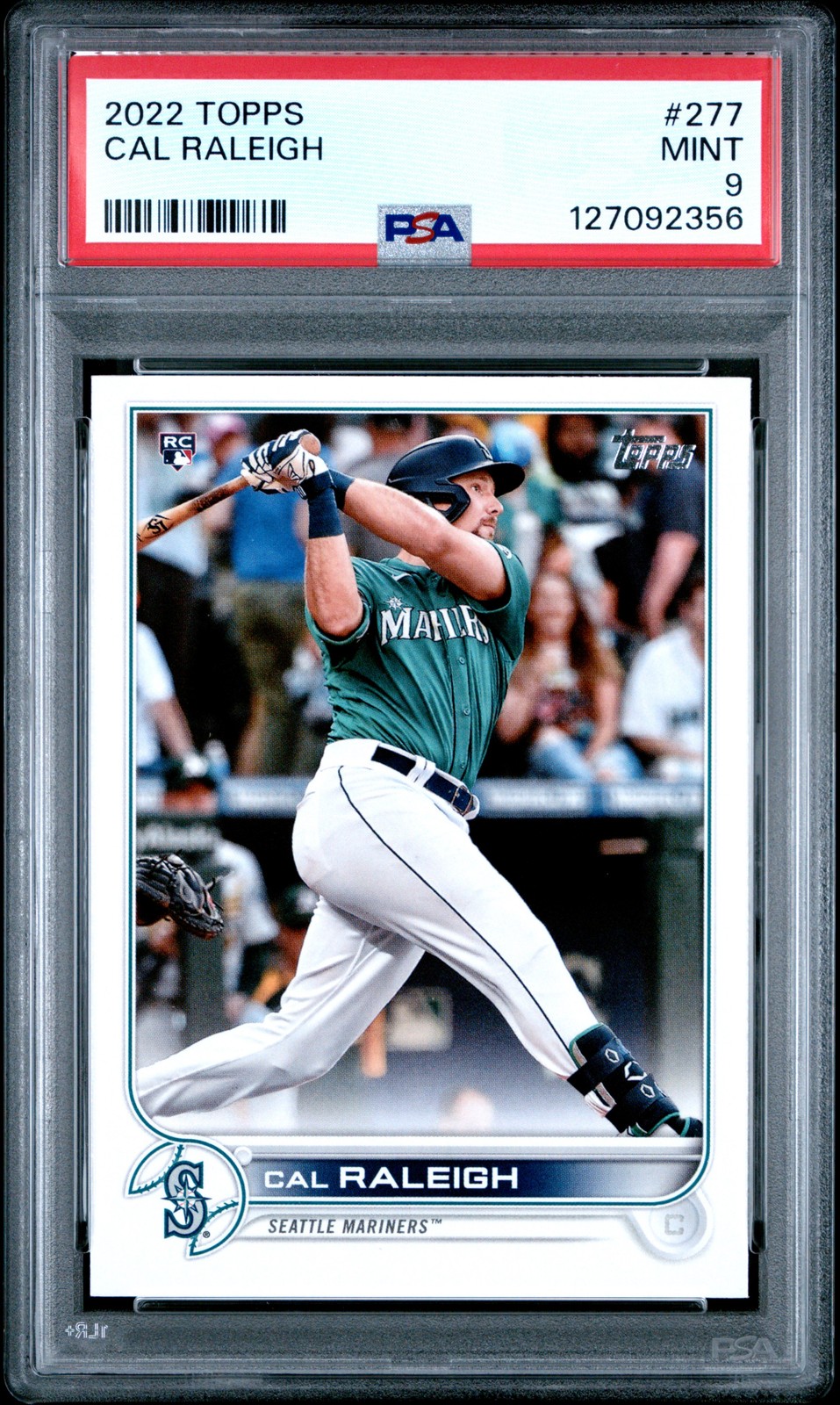 2022 TOPPS #277 CAL RALEIGH PSA 9