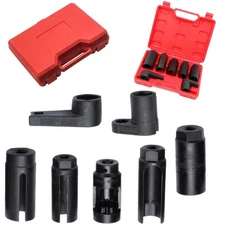 7PCS O2 Oxygen Sensor Socket Wrench 22mm 27mm 29mm Auto Repair Installer Tool