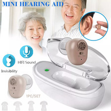 Profi Wiederaufladbar Hörgeräte Mini In Ear Hörverstärker Tonverstärker Hörhilfe