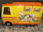 Vintage Barbie RV Camper Van 1970s Mattel Orange Yellow Complete Excellent