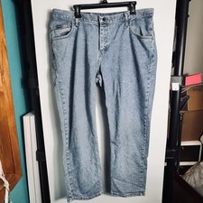 Vtg Riders Denim Jeans Womens 18W Light Wash Relaxed Fit High Rise VGC READ