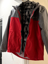 Eddie Bauer Boys Coat w/removable fleece lining sz 14/16 Red/Grey