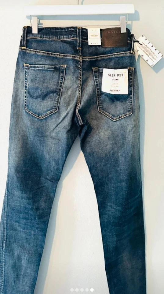 GEILE JACK&JONES SLIMFIT JEANS GLENN W30L34 Mega Vintage Optik!NEU!!mit Etikett! - Bild 2 von 4