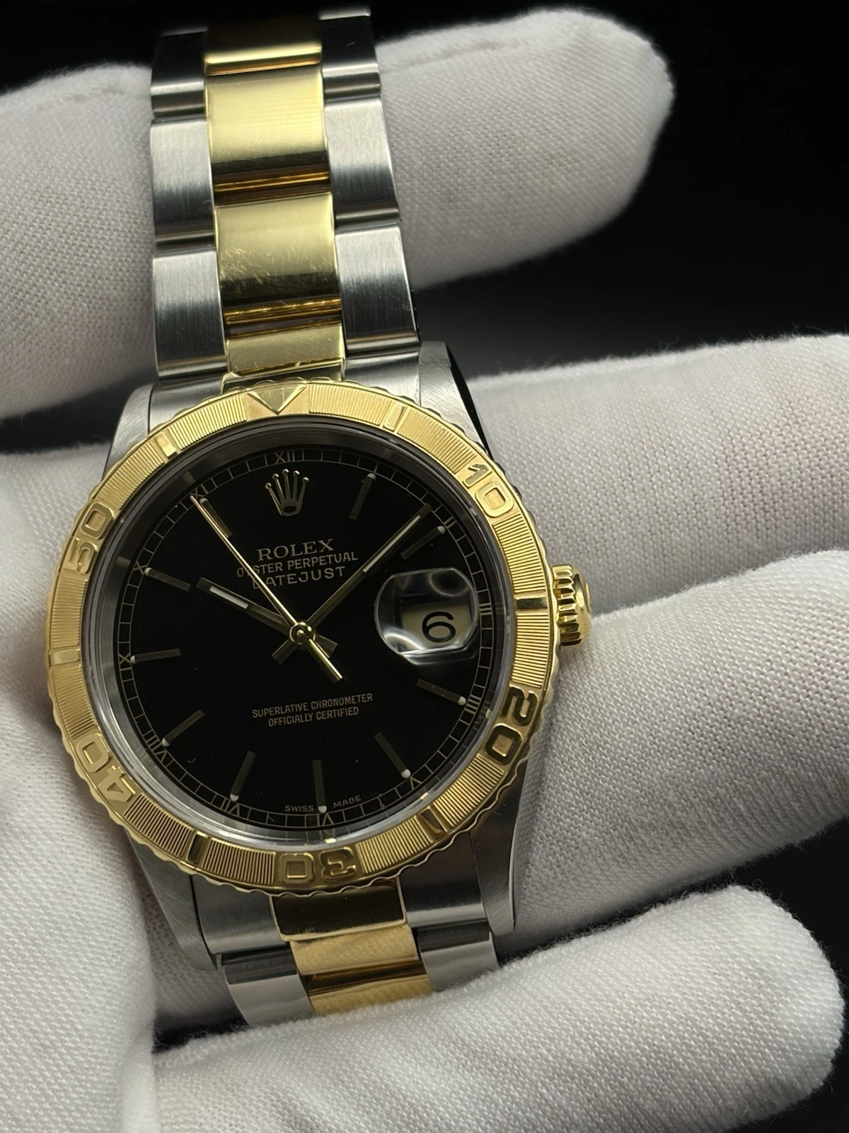 Rolex — Mens Rolex Datejust Turn-O-Graph Thunderbird 36mm Watch 16263 Oyster 2002