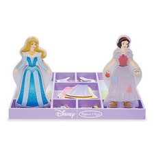 Melissa Doug Disney Sleeping Beauty and Snow White Magnetic Dress-Up Wooden