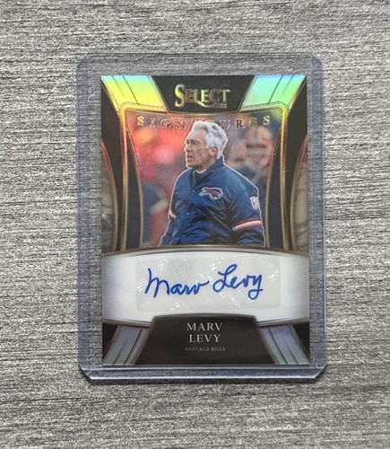 Marv Levy #SSP-MLE 2021 Panini Select Signatures Select card