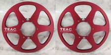 One Pair 10.5'' red TEAC Tape reel High Quality Aluminum Take Up Reel