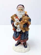 Pipka Teddy Bear Santa Figurine with Box, Reflections of Christmas #11318