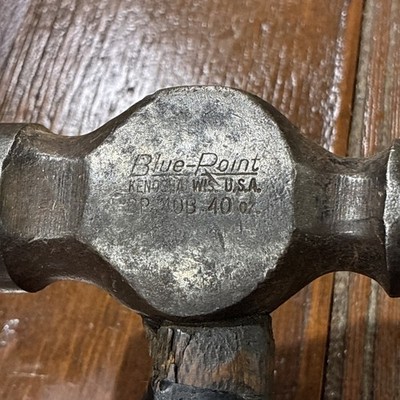 Vintage Blue Point Snap On Tools BP40B 40 OZ Ball Peen Hammer