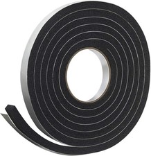 Self-Stick Black Foam Tape 3/4" W X 7/16" H - Perfect for Sealing and Cushioning
