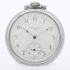 Antique 18s 1900 Elgin 15 Jewel Mechanical Pocket Watch 248 Chrome USA