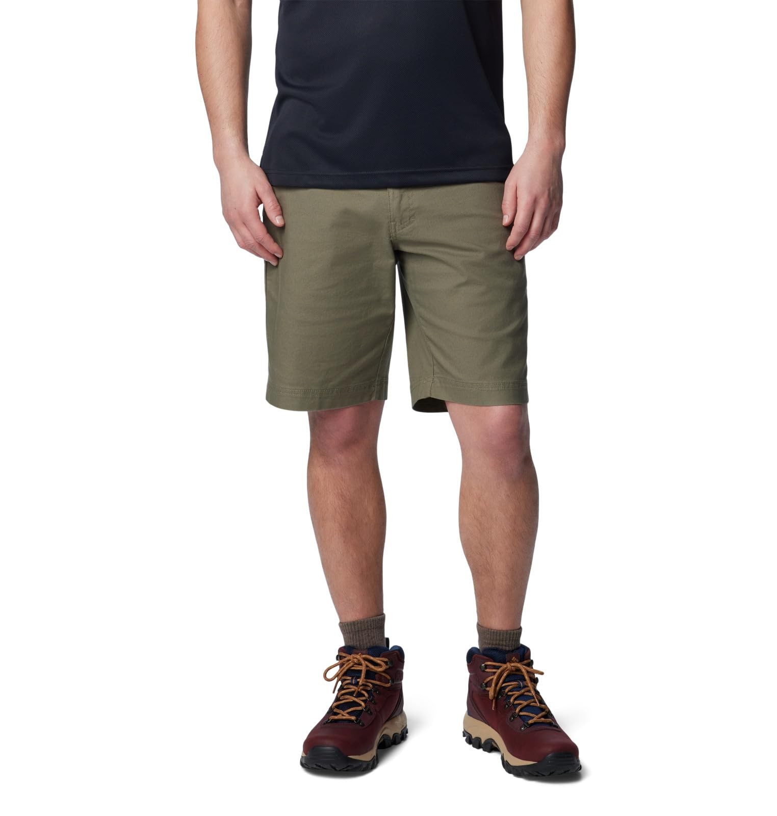 Columbia Flex Roc Mens Shorts Stone Green 30W x 10L Cotton Blend with 3290₽