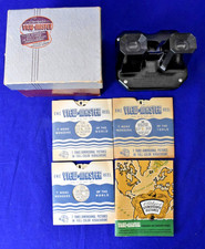 Vintage Sawyers Deluxe View-Master W/Original Box, 3 Reels and 1947 Catalogue