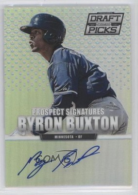 2013 Panini Prizm Perennial Draft Picks Silver Byron Buxton #49 Auto 2d9