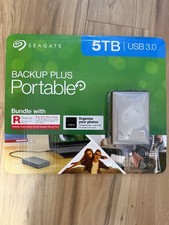 Seagate Backup Plus Portable 5TB USB 3.0 Hard Drive HDD STH5000600 New Sealed