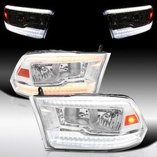Fit 2009-2018 Dodge Ram 1500 2500 3500 Headlights Lamp Switchback Led Sequential